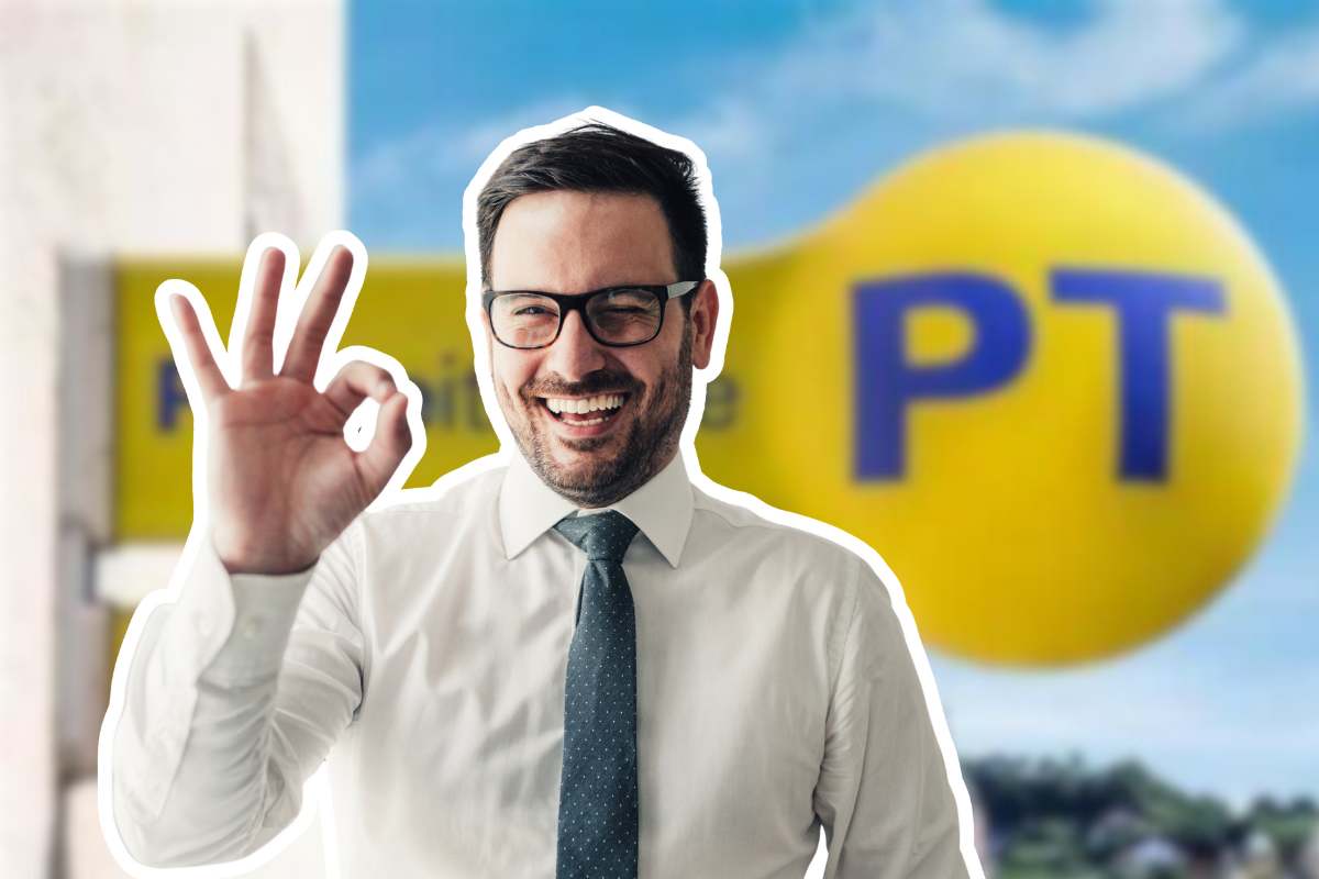 poste italiane ufficio uomo gesto ok